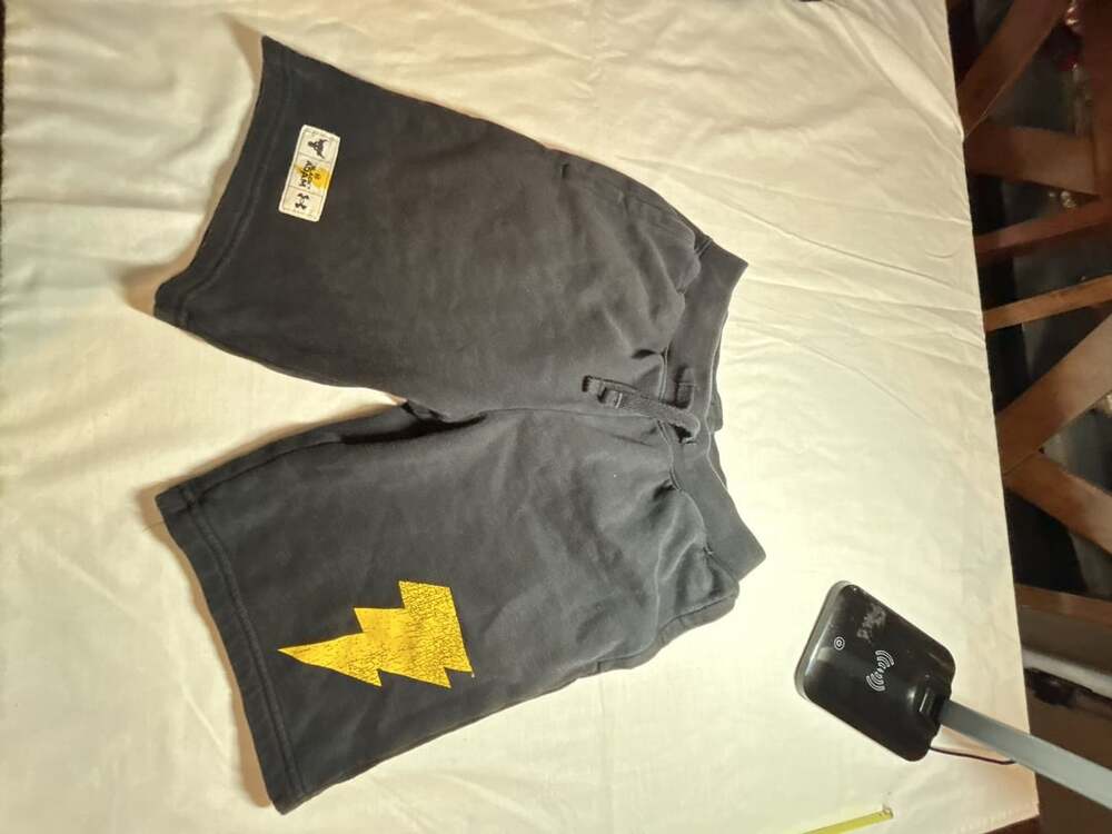 Under Armour Project Rock Black Adam Fleece Shorts Size YLG